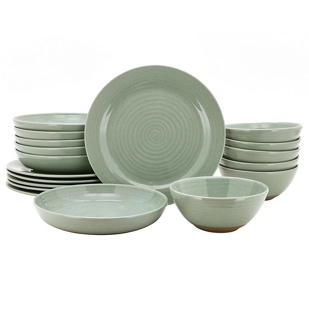 Snow White Ceramic Porcelain Dinnerware Set - 18 Piece - Online