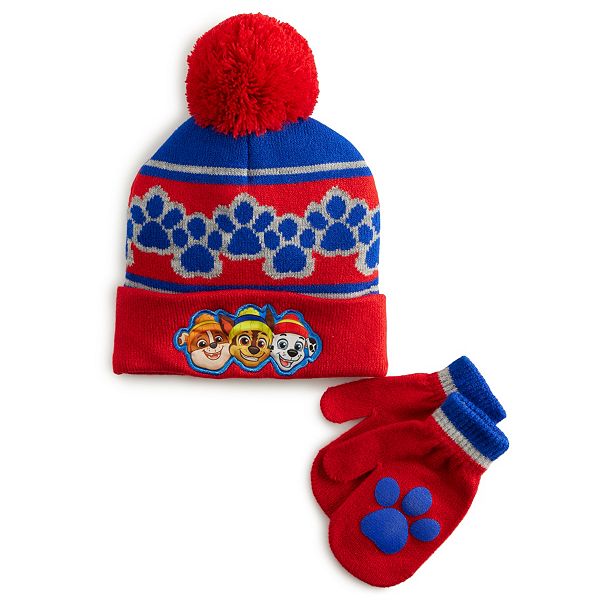 Paw patrol store hat and mittens