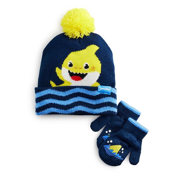 Baby shark store hat and gloves