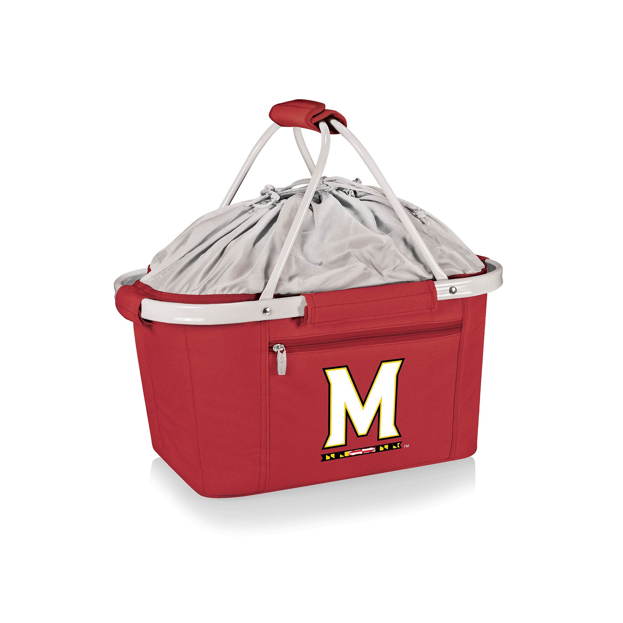Maryland Terrapins Insulated Picnic Basket, Red