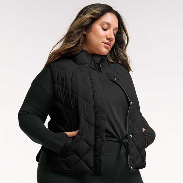 Plus Size FLX Quilted Packable Vest