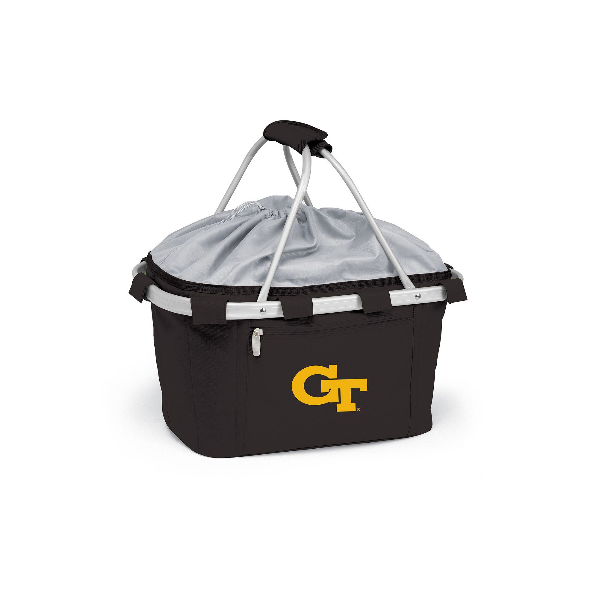 Georgia Tech Yellow Jackets Insulated Picnic Basket, Black