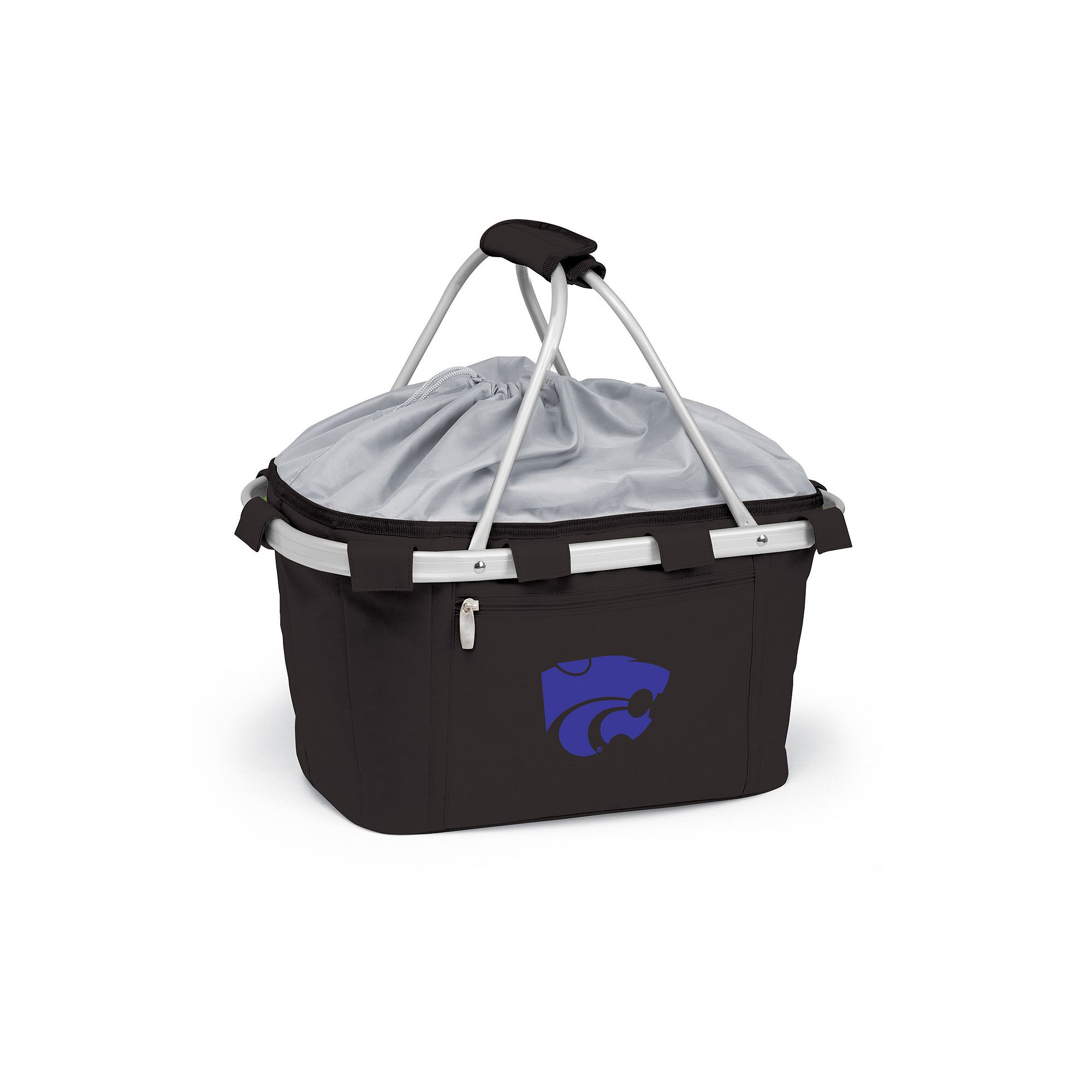 Kansas State Wildcats Insulated Picnic Basket, Black