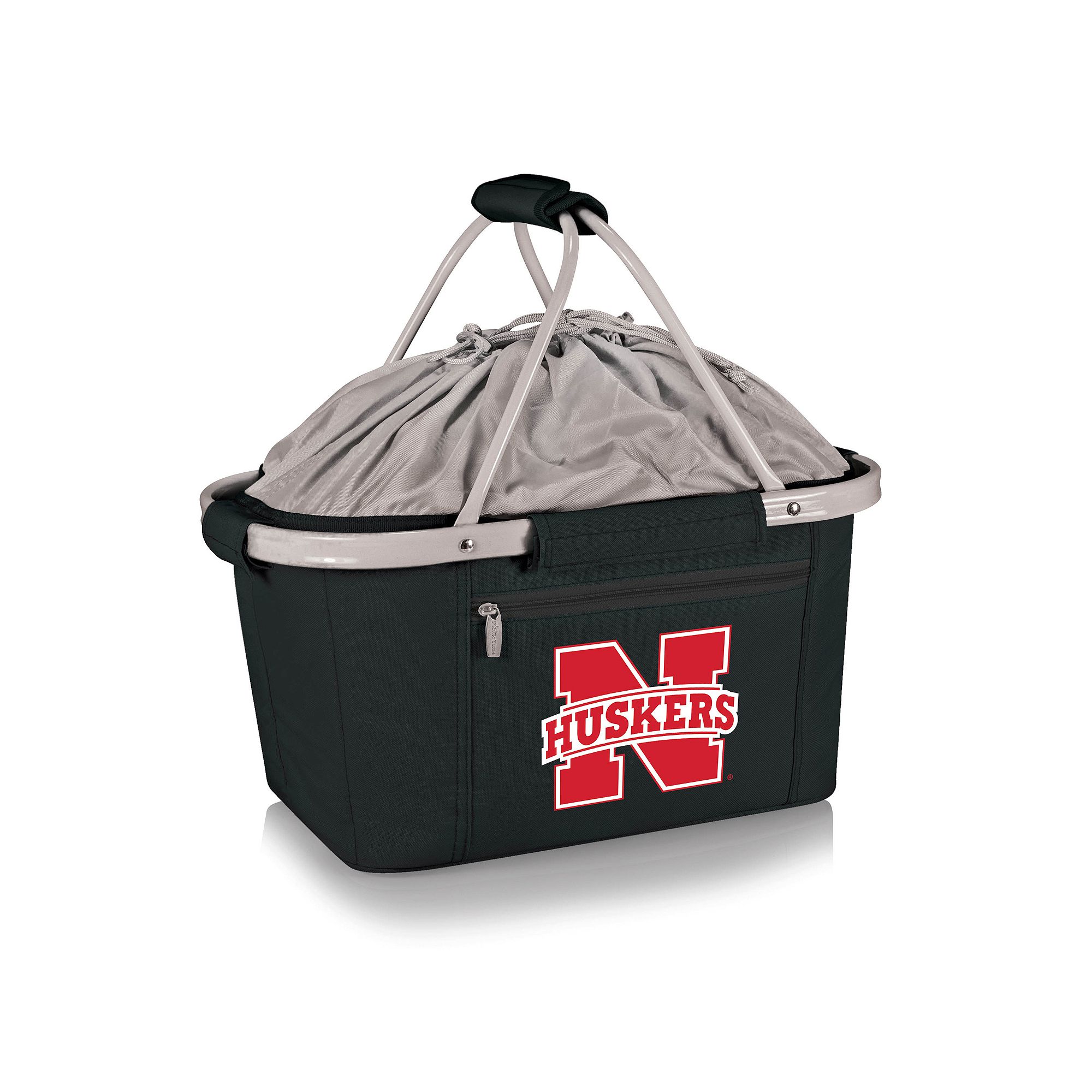 Nebraska Cornhuskers Insulated Picnic Basket, Black
