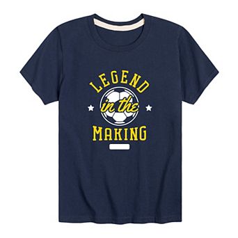 Boys 8-20 Soccer Legend In The Making Graphic Tee