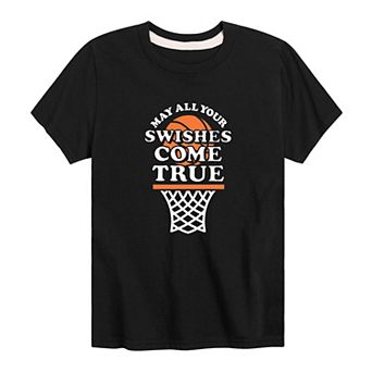 Boys 8-20 Basketball Swishes Come True Graphic Tee