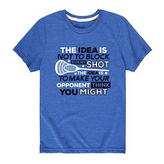 Boys 8-20 Lacrosse Block Every Shot Graphic Tee