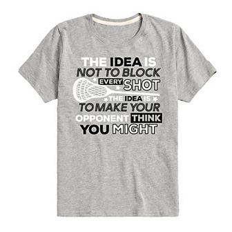 Boys 8-20 Lacrosse Block Every Shot Graphic Tee