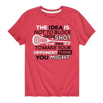 Boys 8-20 Lacrosse Block Every Shot Graphic Tee