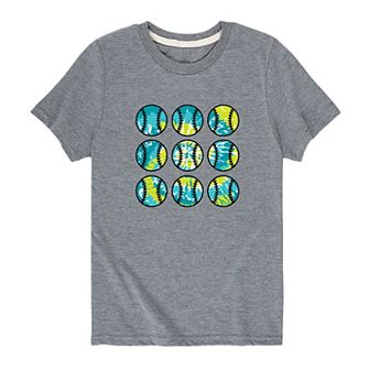 Boys 8-20 Baseball Tie Dye Graphic Tee