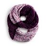 Cuddl Duds Color Block Woman's Chenille Infinity Scarf