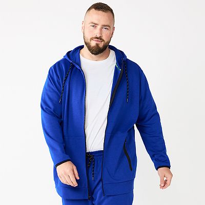 Big Tall Tek Gear Essential Fleece Full Zip Hoodie