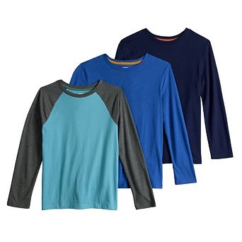 Boys 8-20 Sonoma Goods For Life® 3-Pack Long Sleeve Tees