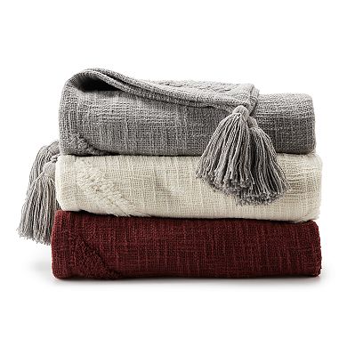 Sonoma Goods For Life® Cotton Tufted Throw