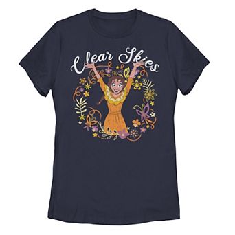 Disney's Encanto Pepa Juniors' "Clear Skies" Floral Portrait Tee
