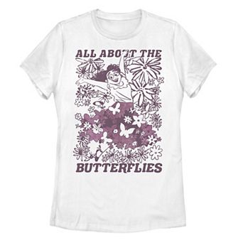Disney's Encanto Mirabel Juniors' "All About The Butterflies" Stamp Tee