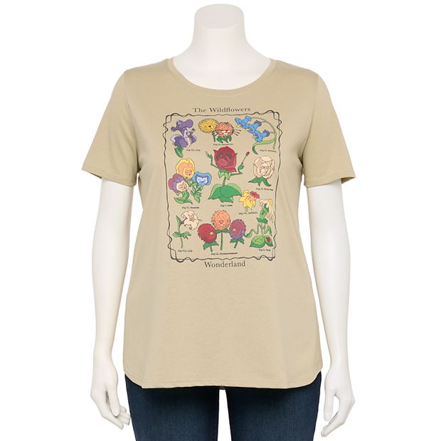 Plus Size Wildflower Graphic Tee