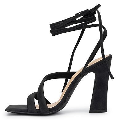 New York & Company Ines Women's Lace-Up Dress Sandals