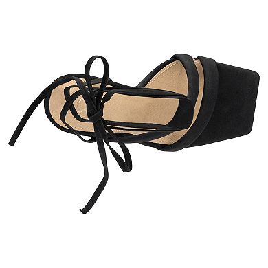 New York & Company Ines Women's Lace-Up Dress Sandals