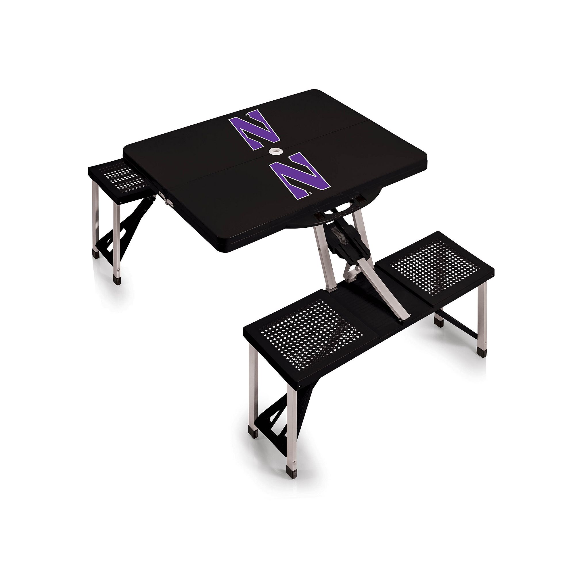 Northwestern Wildcats Folding Table, Black