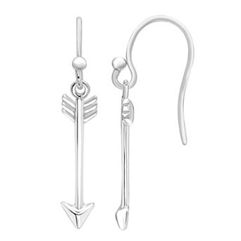A&M Sterling Silver Arrow Earrings