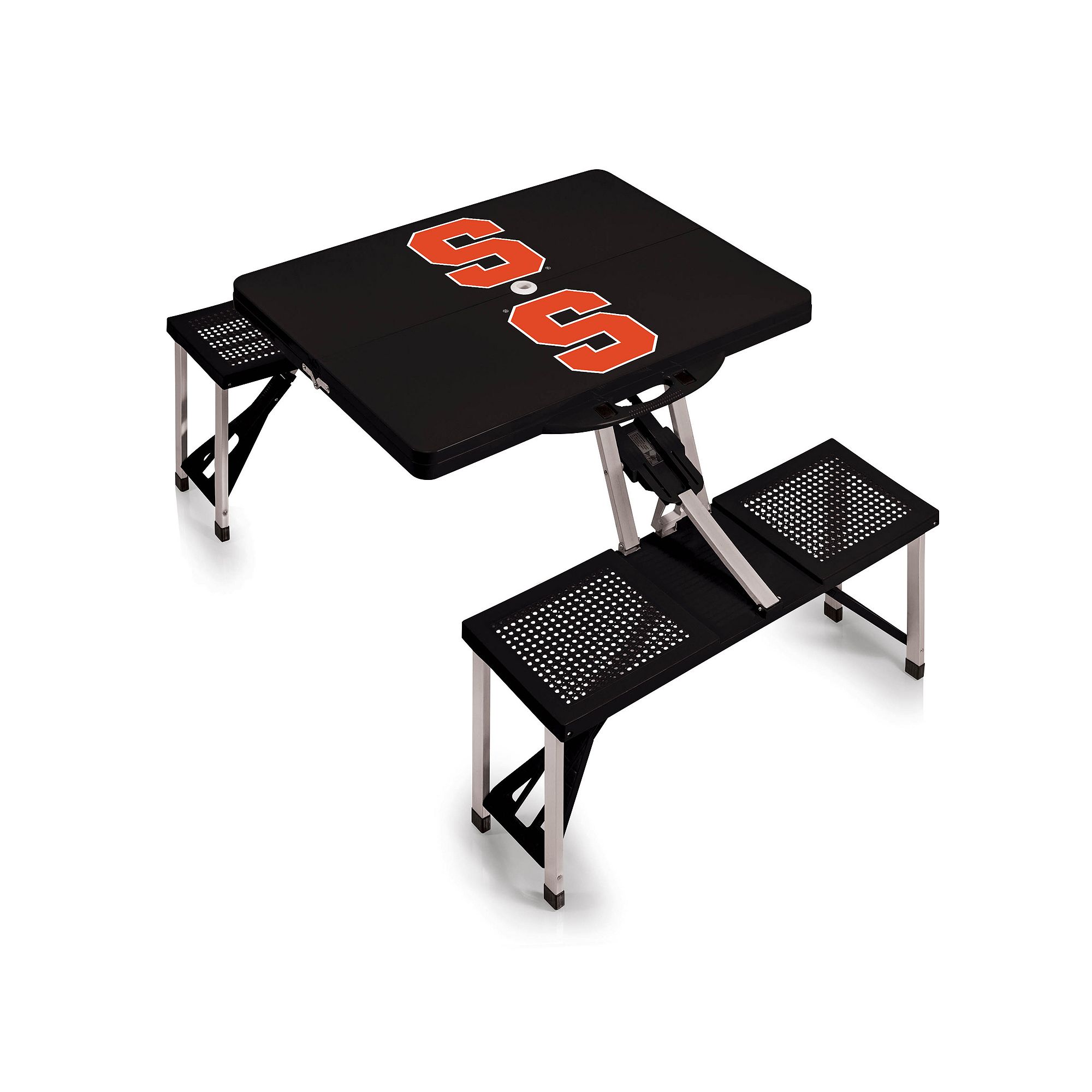 Syracuse Orange Folding Table, Black