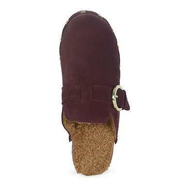 Rag & Co Prunus Women's Buckled Suede Mules
