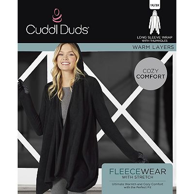 Cuddl duds fleecewear stretch long sleeve wrap hotsell