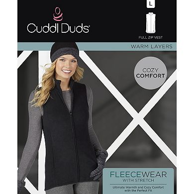 Women's Cuddl Duds® Fleecewear with Stretch Full Zippered Vest