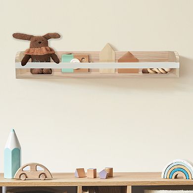 The Big One® Natural Wood & White Gate Shelf