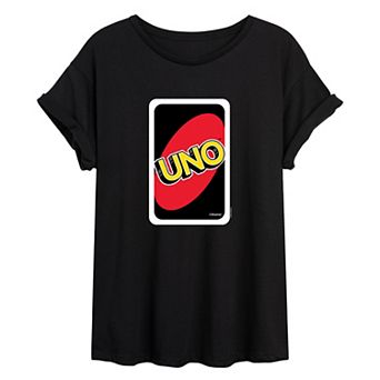 Juniors' Uno Card Graphic Tee
