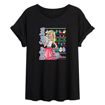 Juniors' "Hello Spring!" Barbie Graphic Tee