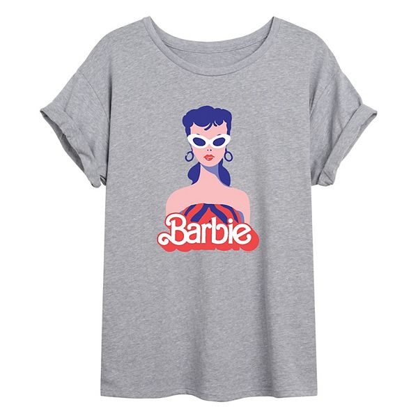 Juniors' Retro Logo Barbie Graphic Tee