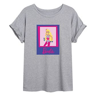 Juniors' Fitness Barbie Graphic Tee