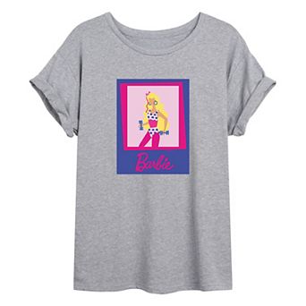 Juniors' Fitness Barbie Graphic Tee