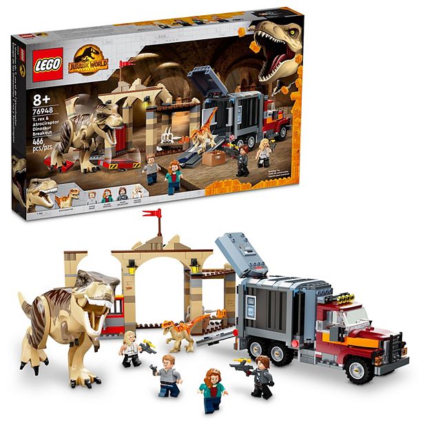 LEGO Jurassic World T. rex & Atrociraptor Dinosaur Breakout