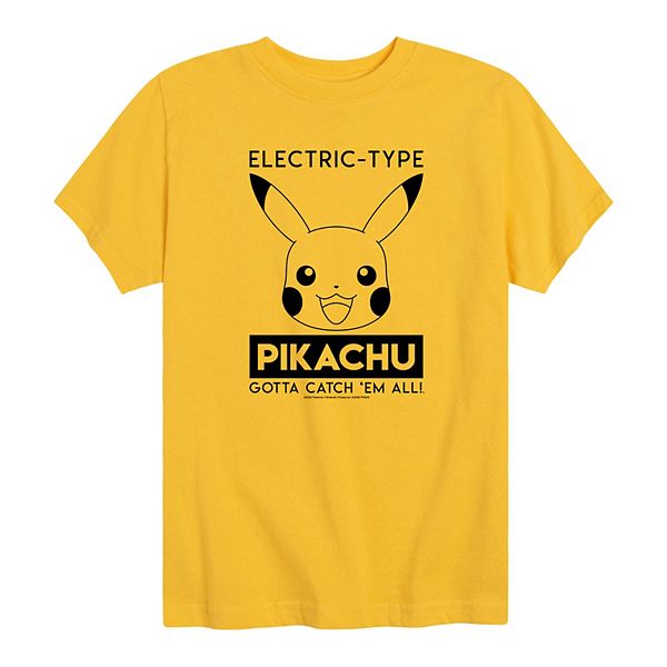 Boys 8-20 Pokemon Pikachu Electric Type Graphic Tee