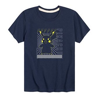 Boys 8-20 Pokemon Pikachu Pika Poke Graphic Tee