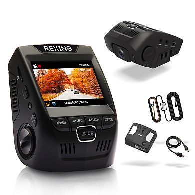 Rexing V1-4K Dash Cam with Intelligent Hardwire Kit