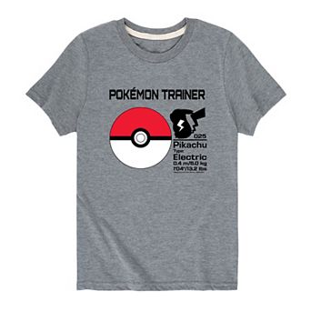 Boys 8-20 Pokemon Pokeball Trainer Graphic Tee