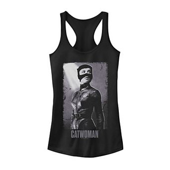 Juniors' DC Comics Catwoman Distressed Tank Top