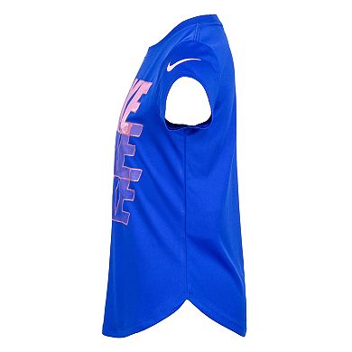 Girls 4-6x Nike Watercolor Stack Logo Graphic Tee