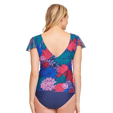 Women's Mazu Swim Flounce Sleeve Tankini Top