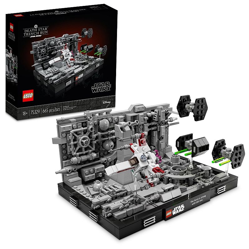LEGO Star Wars Death Star Trench Run Diorama 75329 Building Kit (665 Pieces