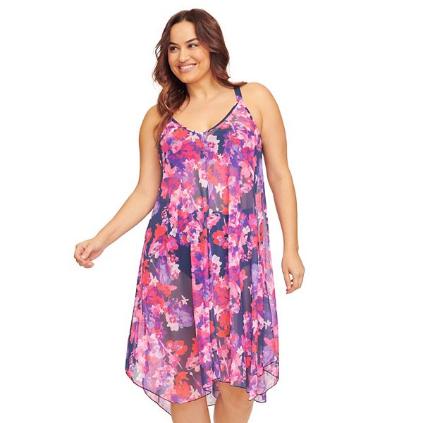 Womens Plus Size Maze Print Half Zip Bodysuit, Mocha, Size 2x | Rainbow Shops