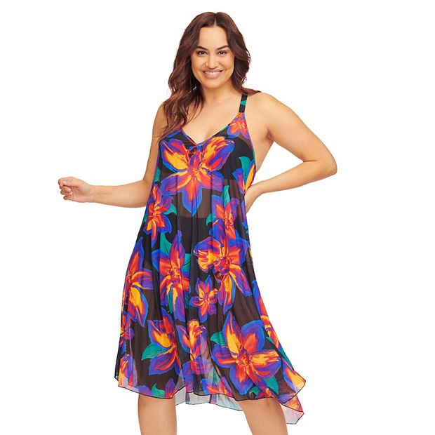 Kohls plus size on sale swim cover up