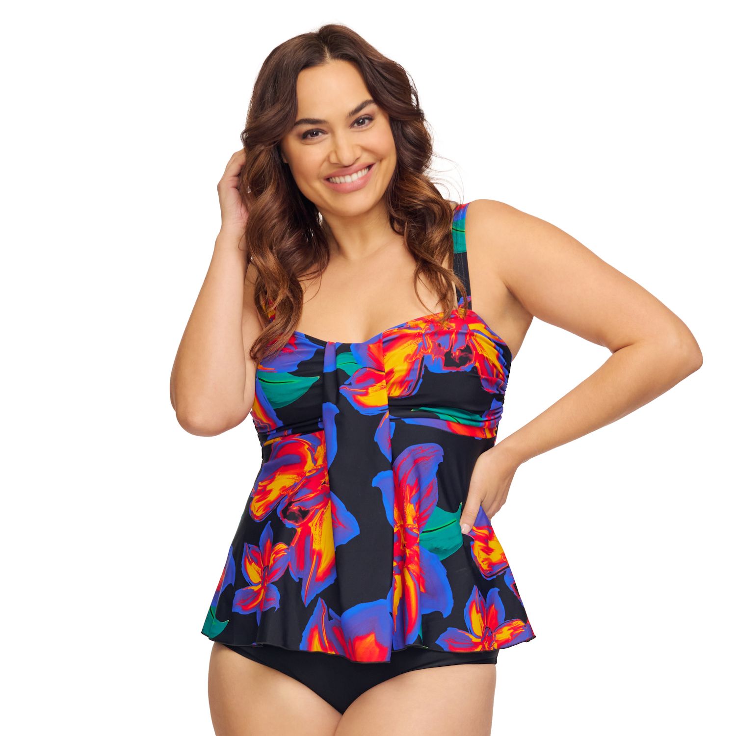 kohls plus swimwear