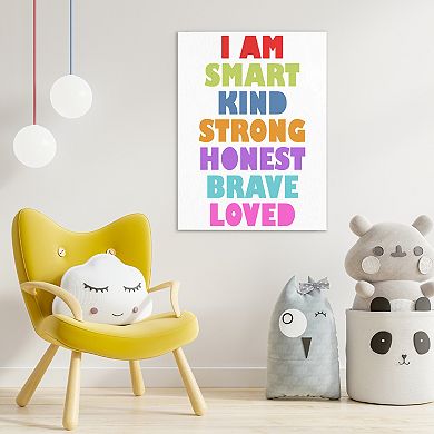 COURTSIDE MARKET I Am Smart Canvas Wall Art