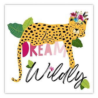 COURTSIDE MARKET Dream Wildly Cheetah Canvas Wall Art