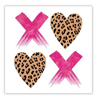 COURTSIDE MARKET XOXO Leopard Canvas Wall Art